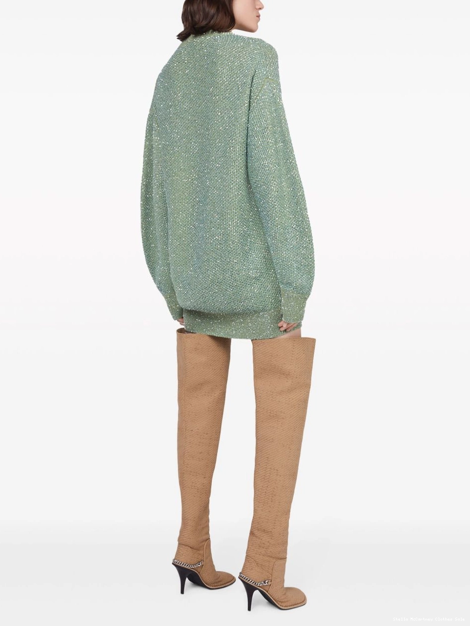 Affordable jumper sequin-embellished McCartney minidress Stella cape Women 0803